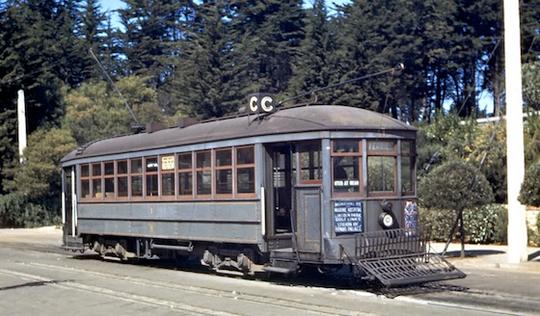 Car 1 on California at 33rd 1944. WCW small copy.jpg